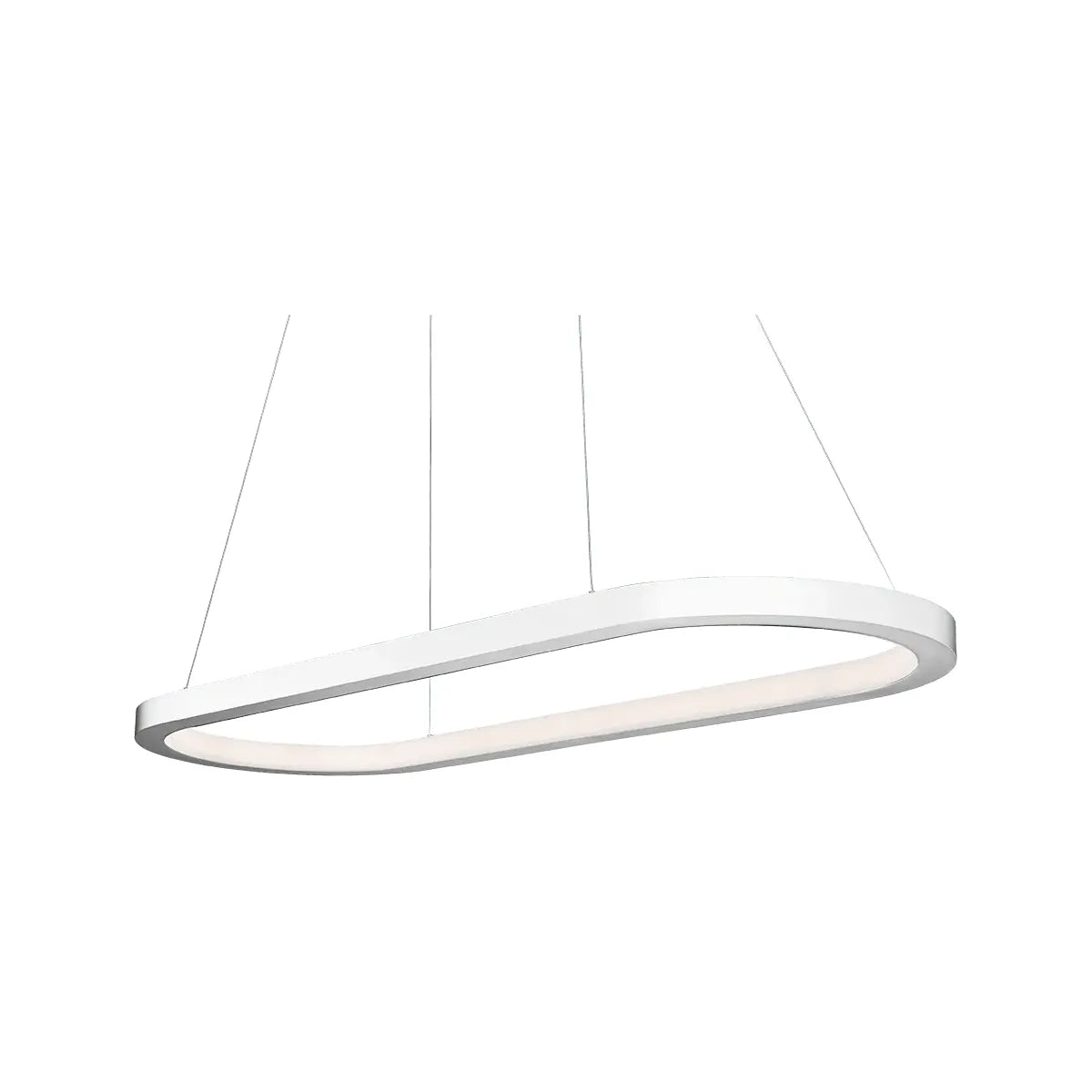 Modern Forms - Racetrack LED Linear Pendant - PD-53046-27-AL | Montreal Lighting & Hardware