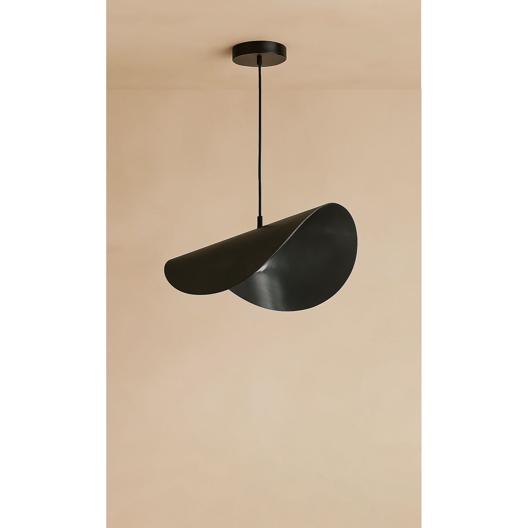 Dounia Home - DH-MOJWAVSUS-MD-PC - Moja Wave Suspension Pendant - Polished Copper