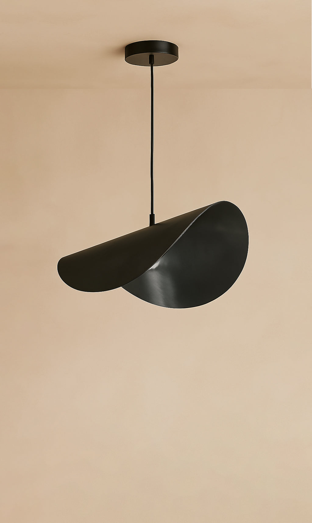 Dounia Home - DH-MOJWAVSUS-MD-PC - Moja Wave Suspension Pendant - Polished Copper