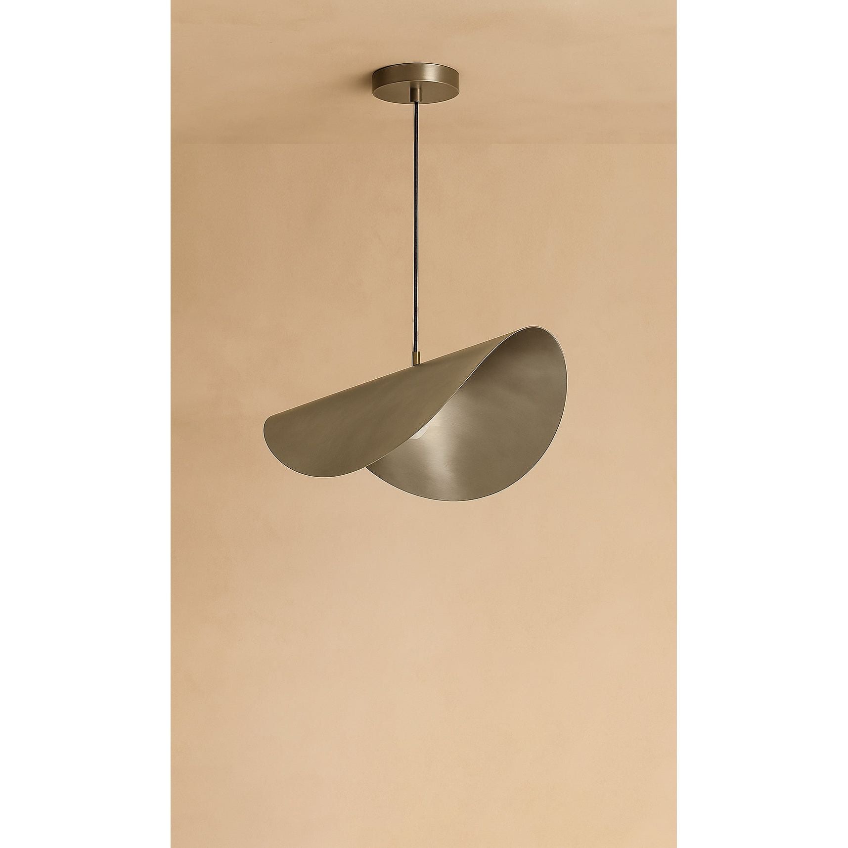 Dounia Home - DH-MOJWAVSUS-SM-NIK - Moja Wave Suspension Pendant - Brushed Nickel Silver