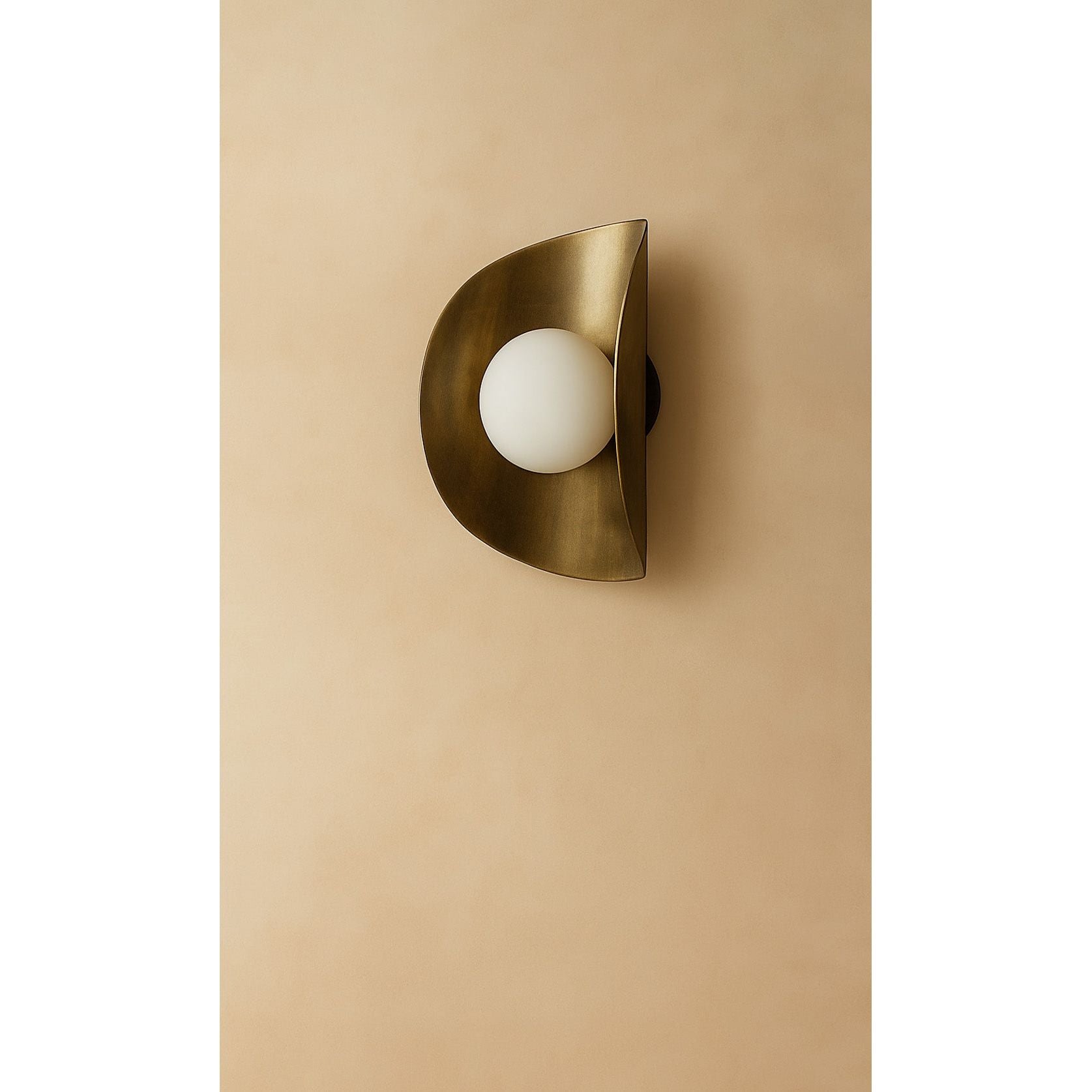 Dounia Home - DH-MOJWALSCO-SM-AB - Moja Wall Sconce - Antique Brass