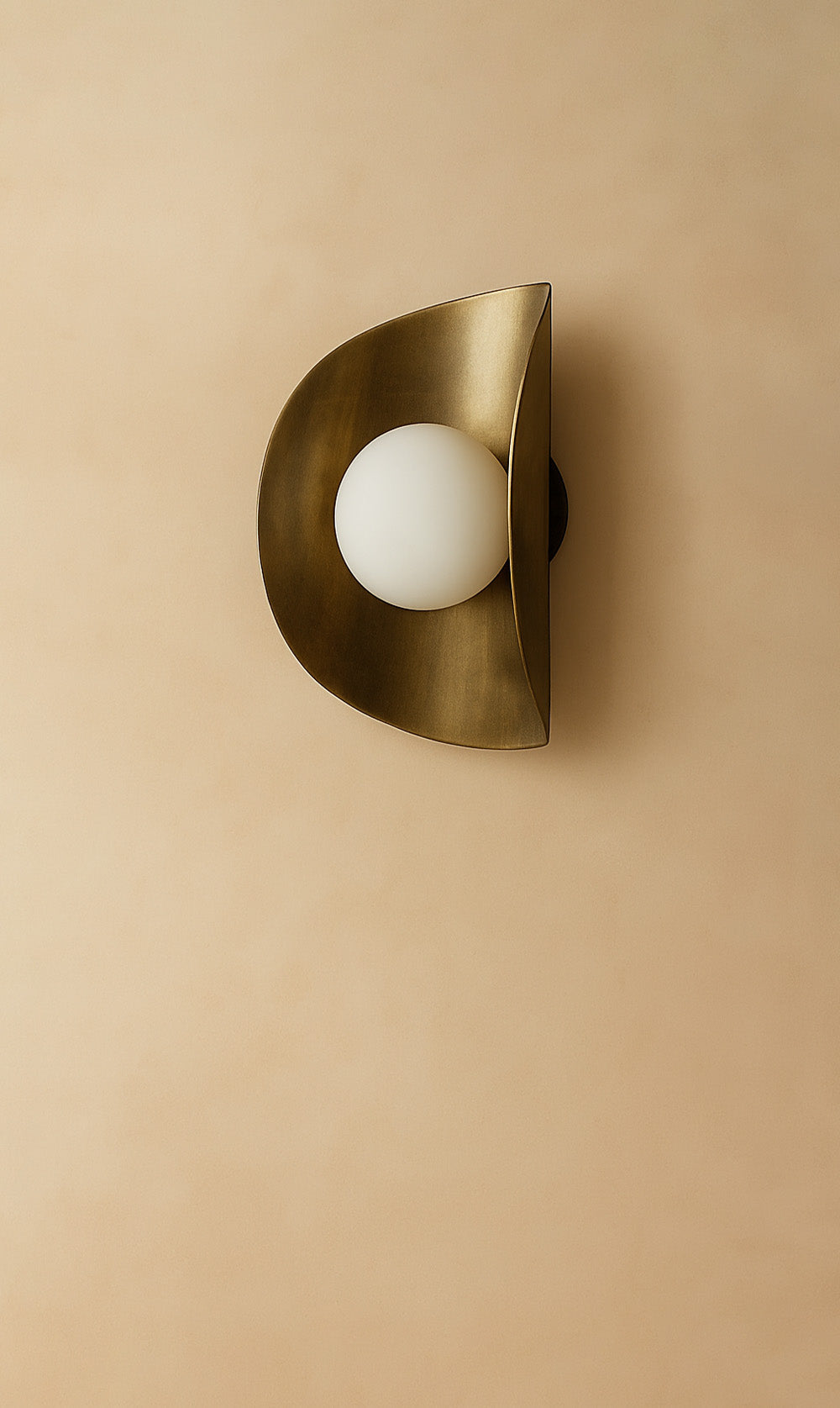 Dounia Home - DH-MOJWALSCO-SM-AB - Moja Wall Sconce - Antique Brass