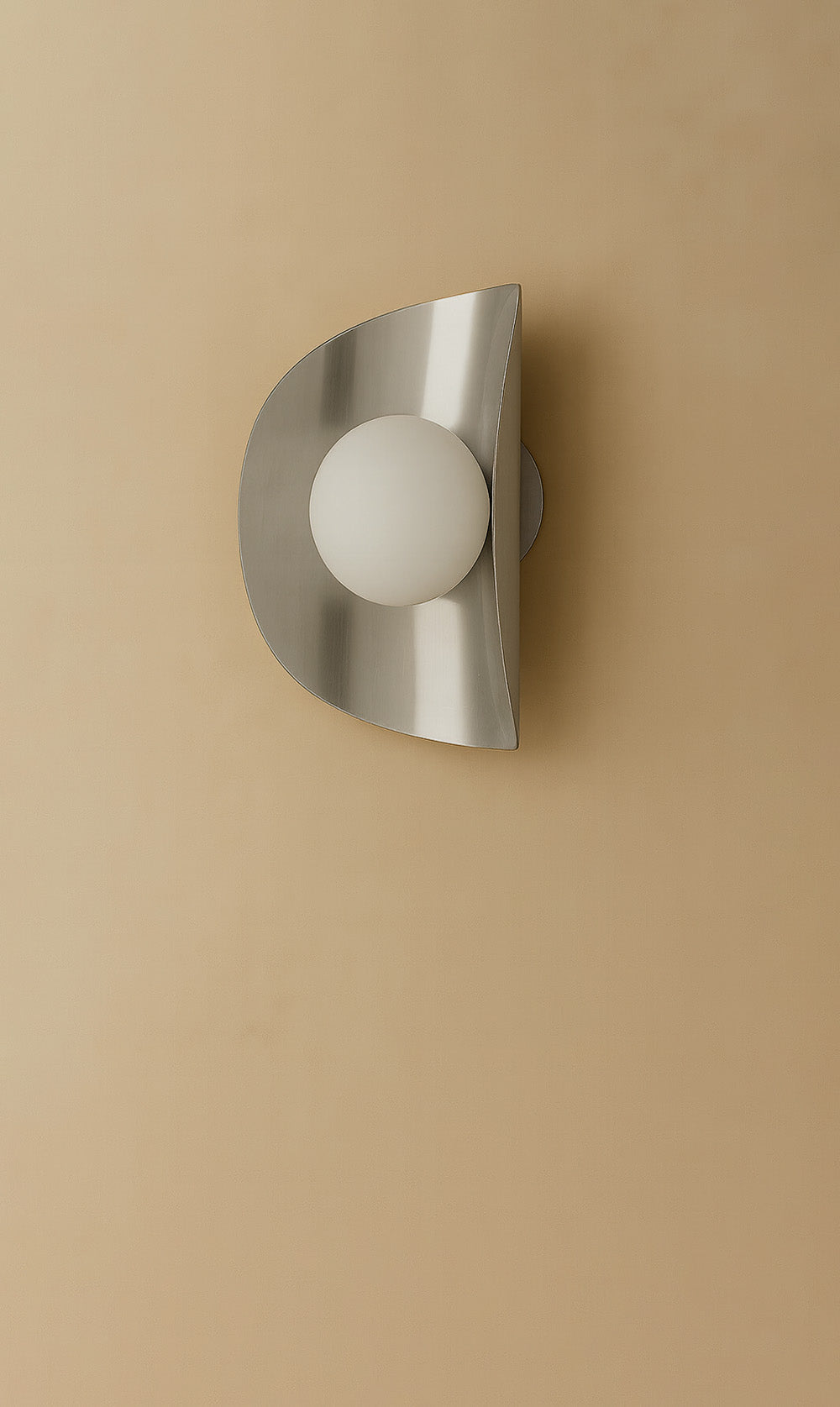 Dounia Home - DH-MOJWALSCO-SM-NIK - Moja Wall Sconce - Brushed Nickel Silver