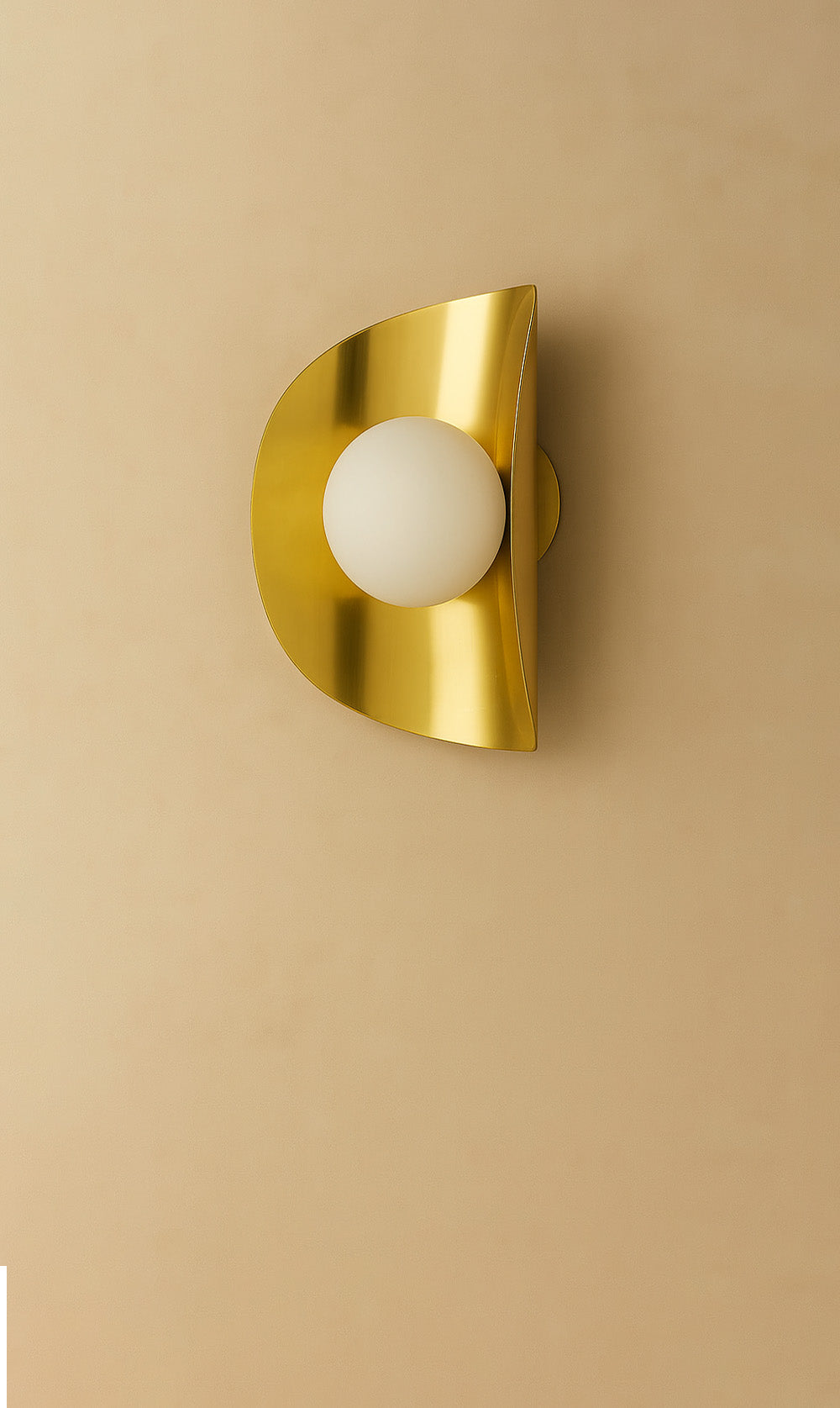 Dounia Home - DH-MOJWALSCO-SM-BRS - Moja Wall Sconce - Polished Brass