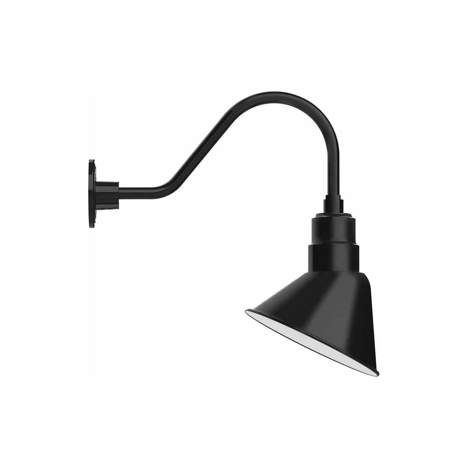 Montclair Light Works - Angle 10" Gooseneck Wall Light - GNA102-40 | Montreal Lighting & Hardware
