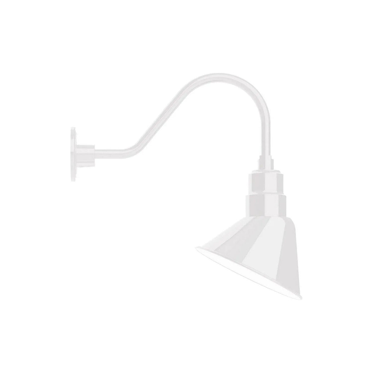 Montclair Light Works - Angle 10" Gooseneck Wall Light - GNA102-44 | Montreal Lighting & Hardware