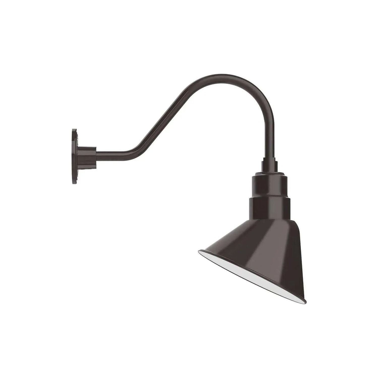 Montclair Light Works - Angle 10" Gooseneck Wall Light - GNA102-51 | Montreal Lighting & Hardware