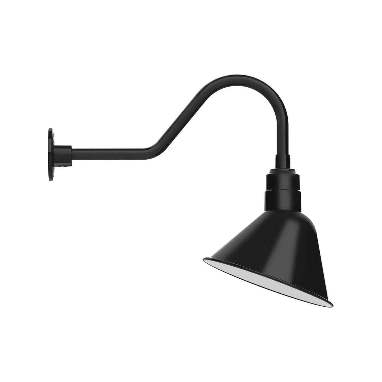 Montclair Light Works - Angle 12" Gooseneck Wall Light - GNB103-40 | Montreal Lighting & Hardware
