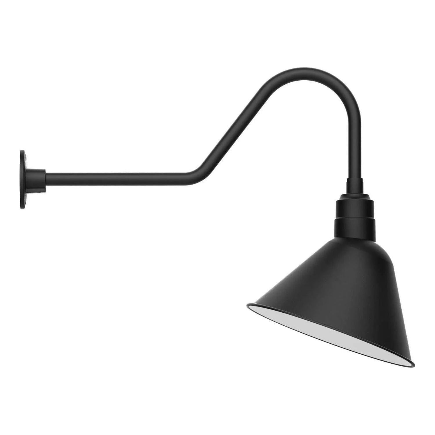 Montclair Light Works - Angle 14" Gooseneck Wall Light - GNC104-40 | Montreal Lighting & Hardware