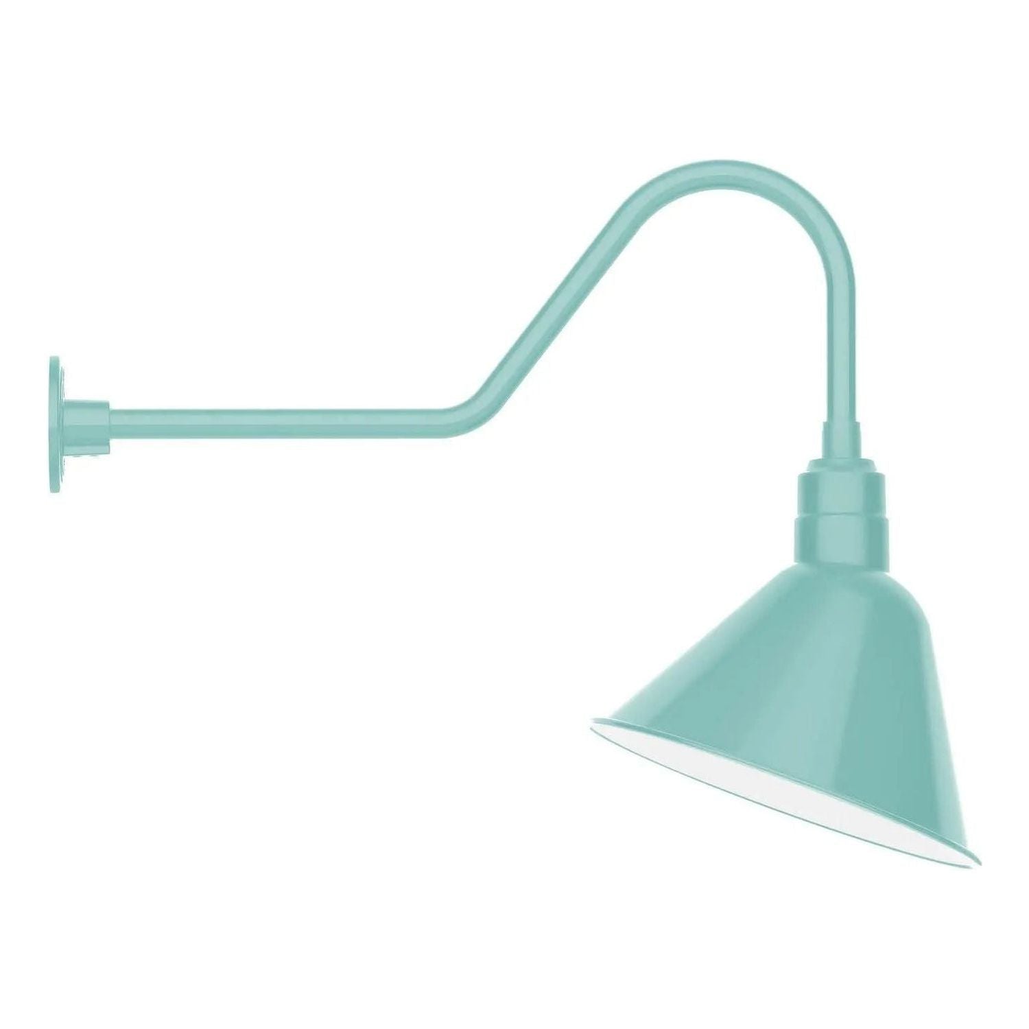 Montclair Light Works - Angle 14" Gooseneck Wall Light - GNC104-48 | Montreal Lighting & Hardware