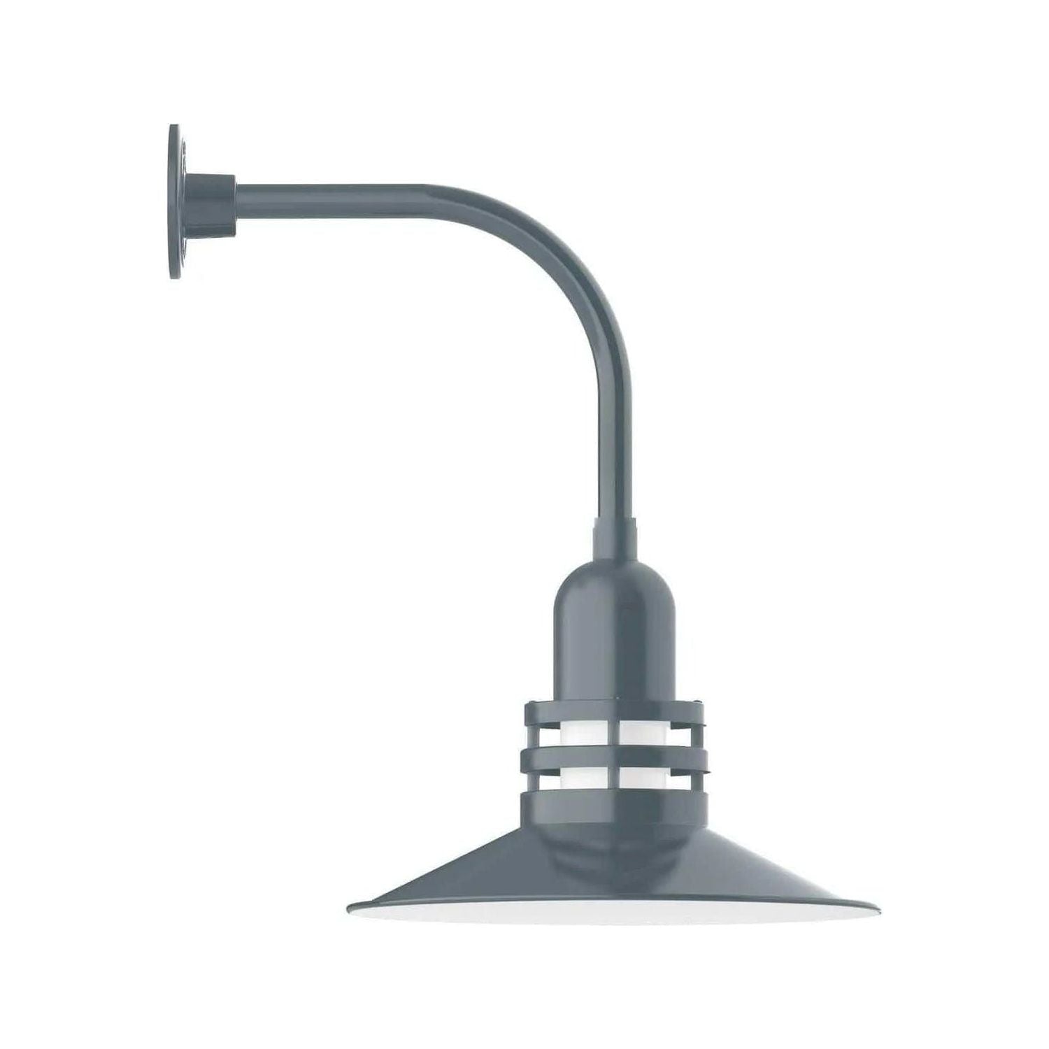 Montclair Light Works - Atomic 16" Curved Arm Wall Light - GNU149-40 | Montreal Lighting & Hardware