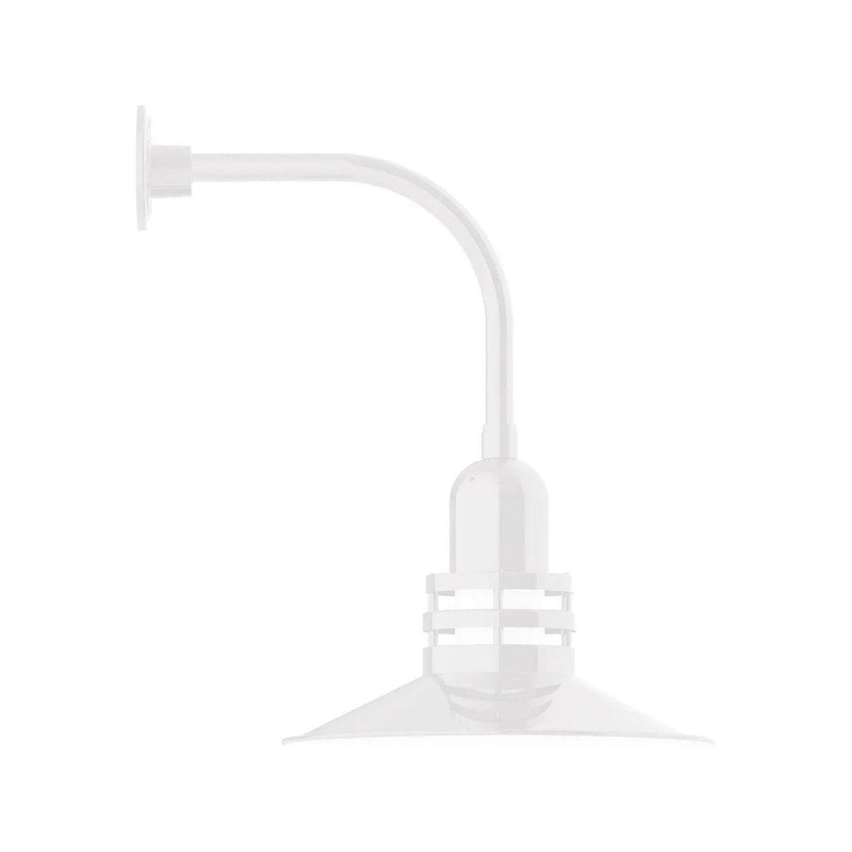 Montclair Light Works - Atomic 16" Curved Arm Wall Light - GNU149-44 | Montreal Lighting & Hardware