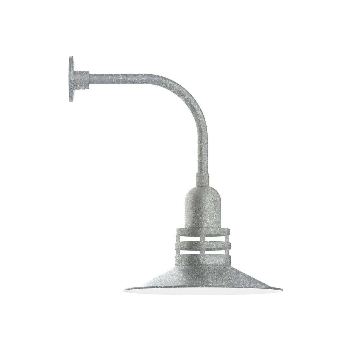 Montclair Light Works - Atomic 16" Curved Arm Wall Light - GNU149-49 | Montreal Lighting & Hardware