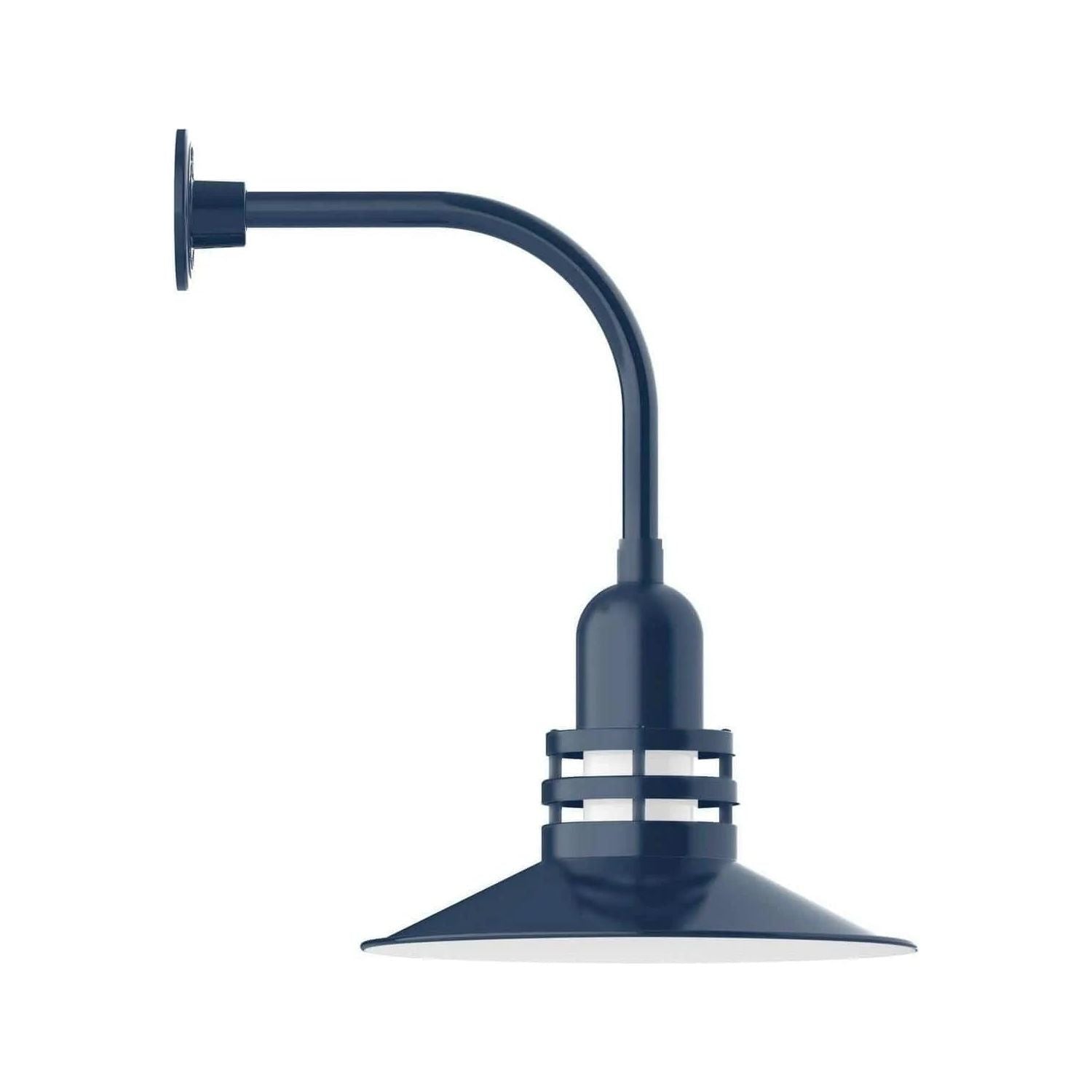 Montclair Light Works - Atomic 16" Curved Arm Wall Light - GNU149-50 | Montreal Lighting & Hardware