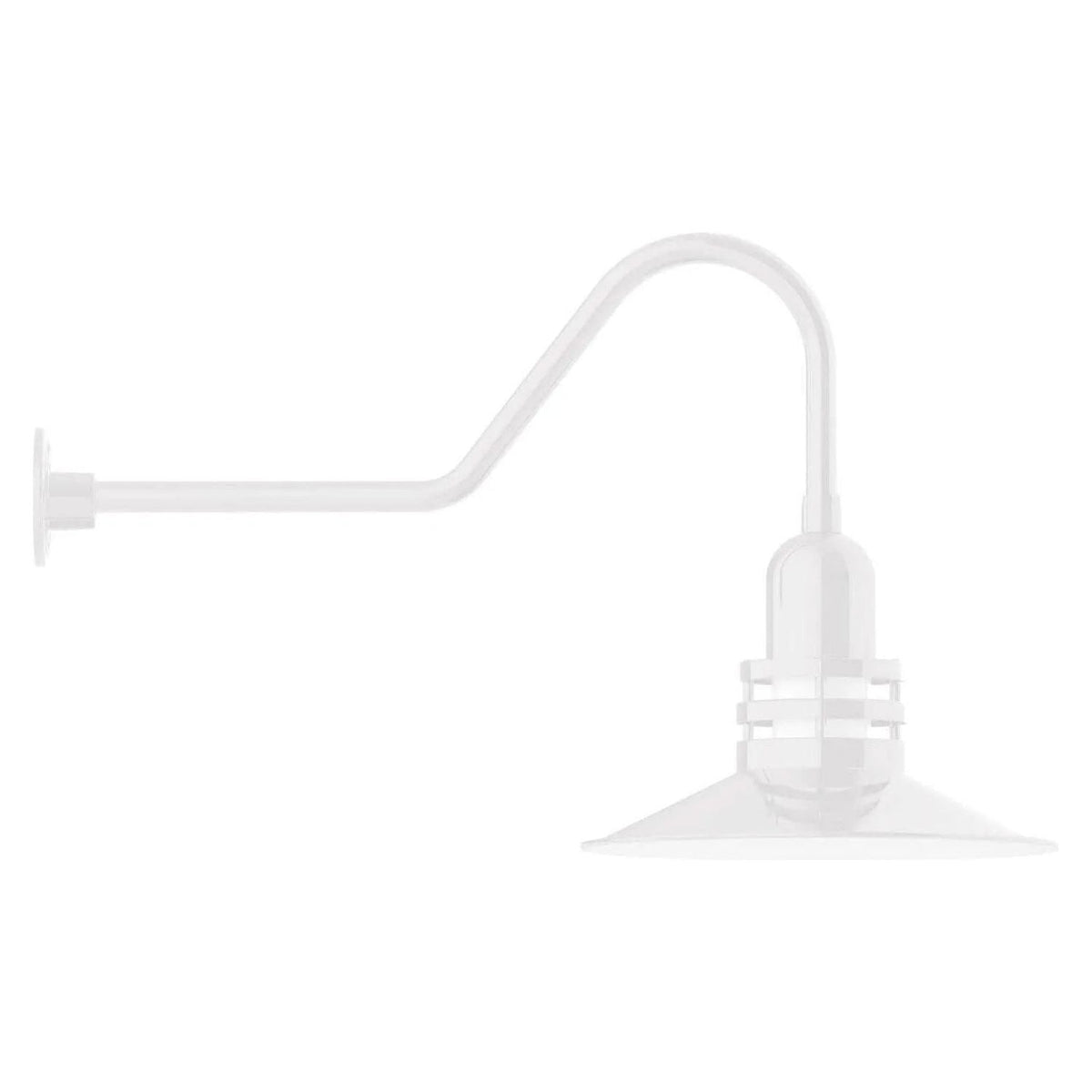 Montclair Light Works - Atomic 16" Gooseneck Wall Light - GNC149-44 | Montreal Lighting & Hardware