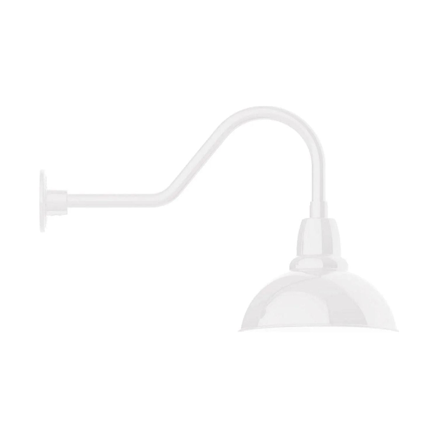 Montclair Light Works - Cafe 12" Gooseneck Wall Light - GNB106-44 | Montreal Lighting & Hardware