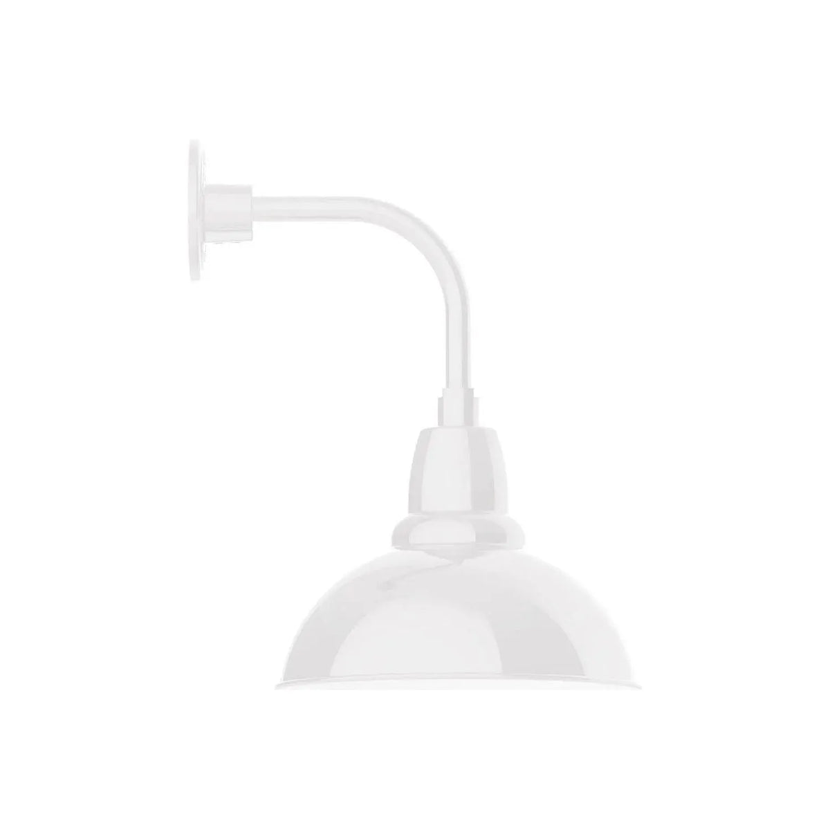 Montclair Light Works - Cafe 12 Inch Curved Arm Wall Light - GNT106-44 | Montreal Lighting & Hardware