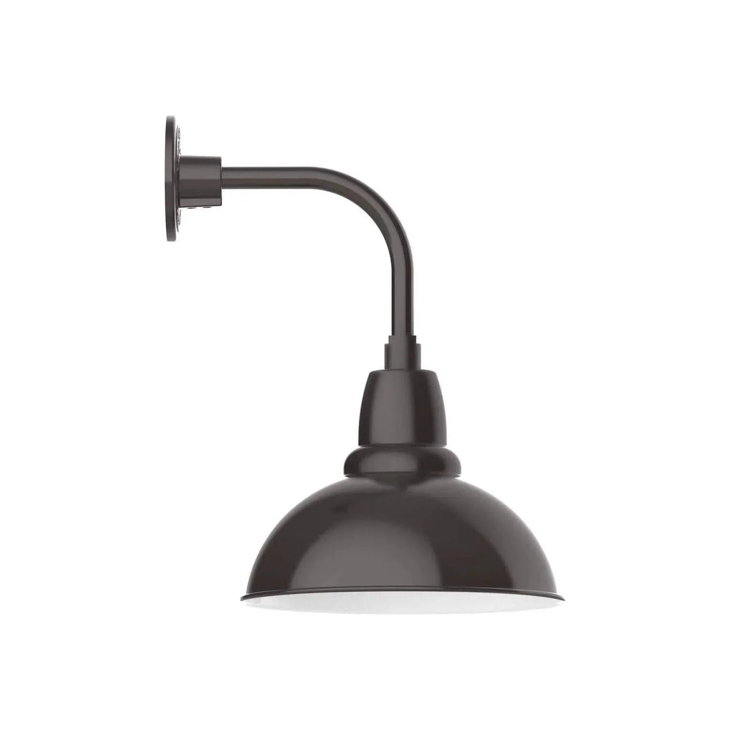 Montclair Light Works - Cafe 12 Inch Curved Arm Wall Light - GNT106-51 | Montreal Lighting & Hardware