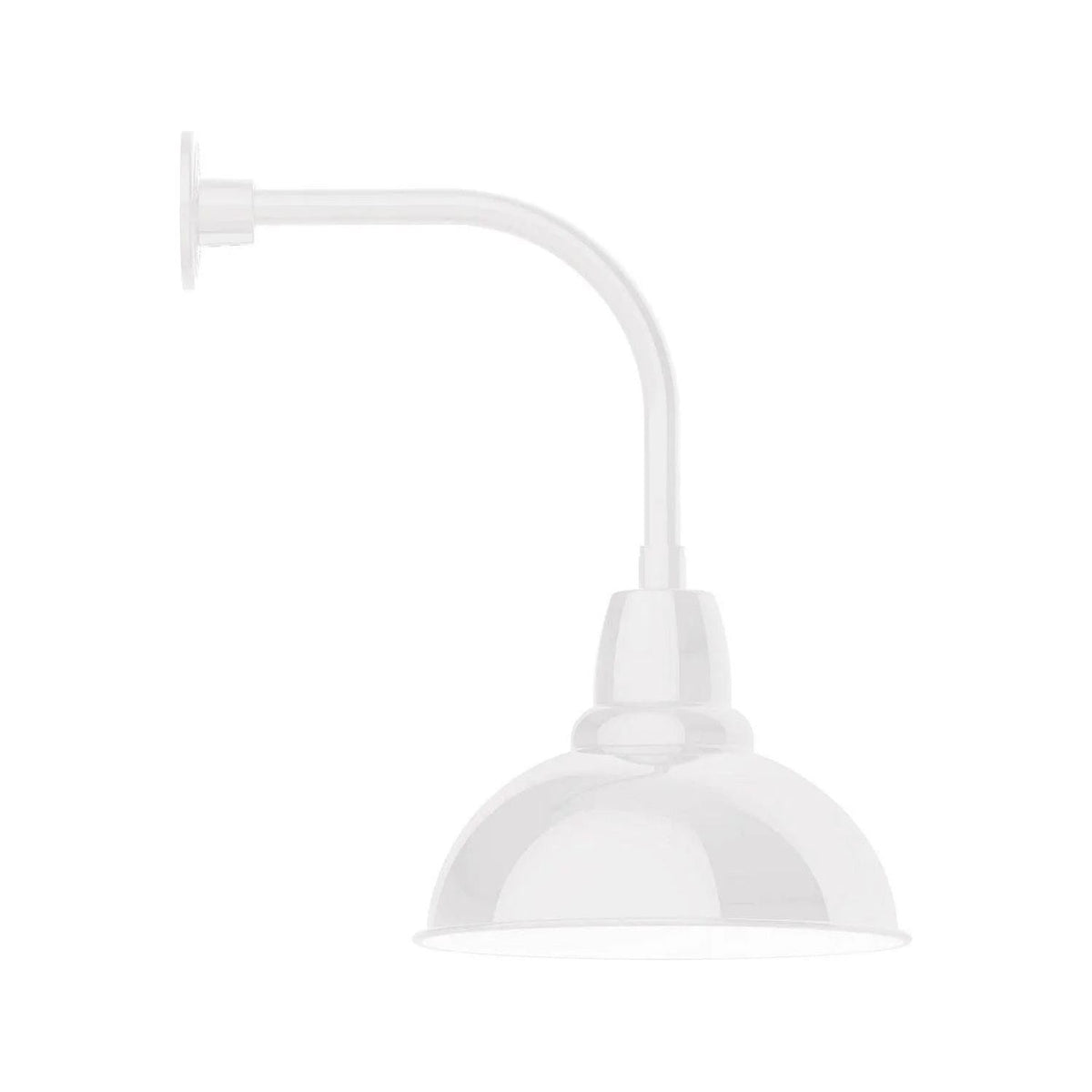 Montclair Light Works - Cafe 14" Curved Arm Wall Light - GNU107-44 | Montreal Lighting & Hardware
