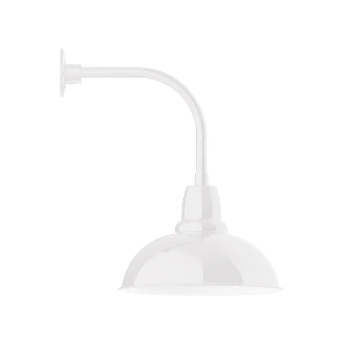 Montclair Light Works - Cafe 16" Curved Arm Wall Light - GNU108-44 | Montreal Lighting & Hardware