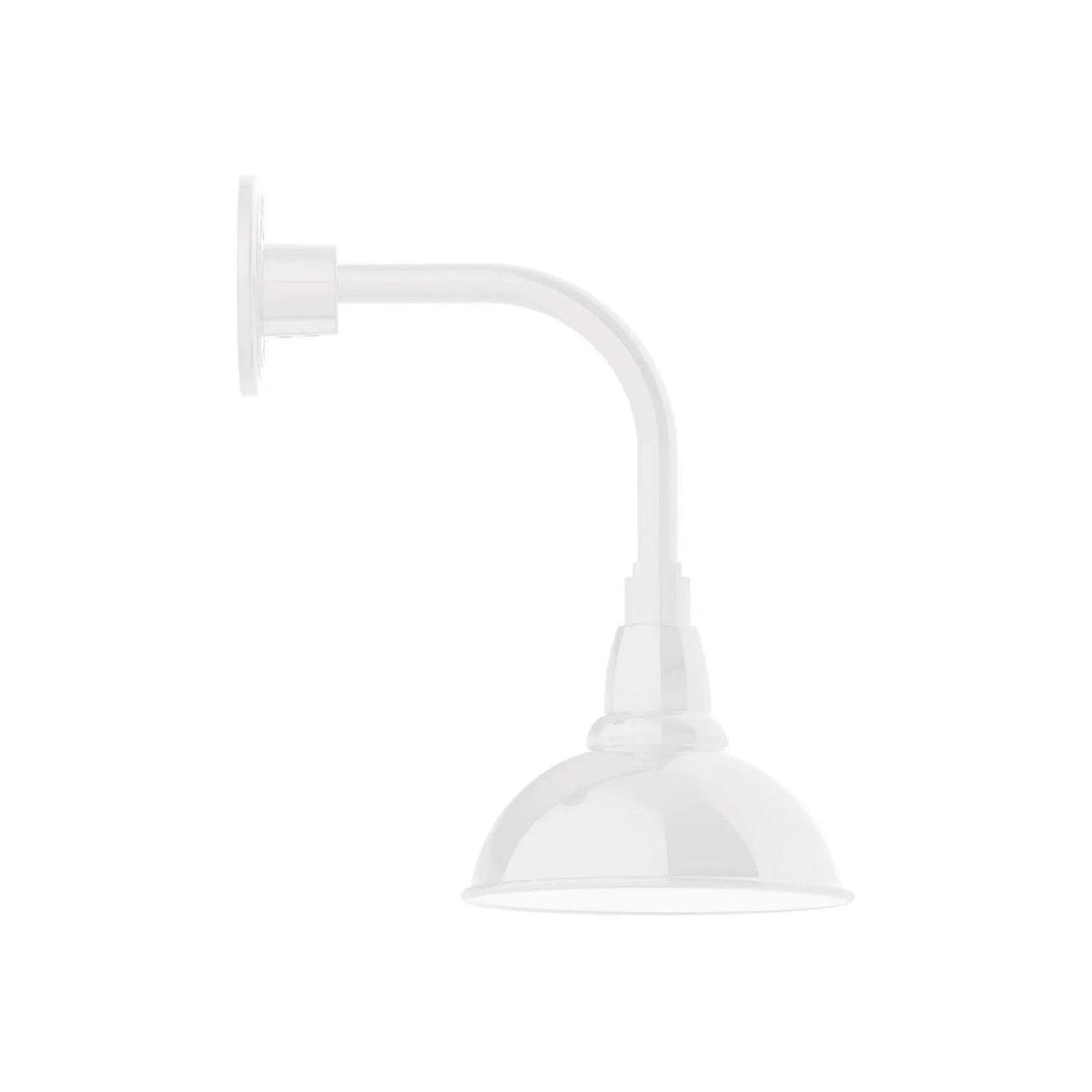 Montclair Light Works - Cafe 8" Curved Arm Wall Light - GNT105-44 | Montreal Lighting & Hardware
