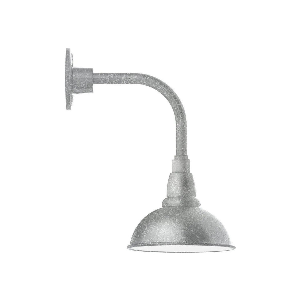 Montclair Light Works - Cafe 8" Curved Arm Wall Light - GNT105-49 | Montreal Lighting & Hardware