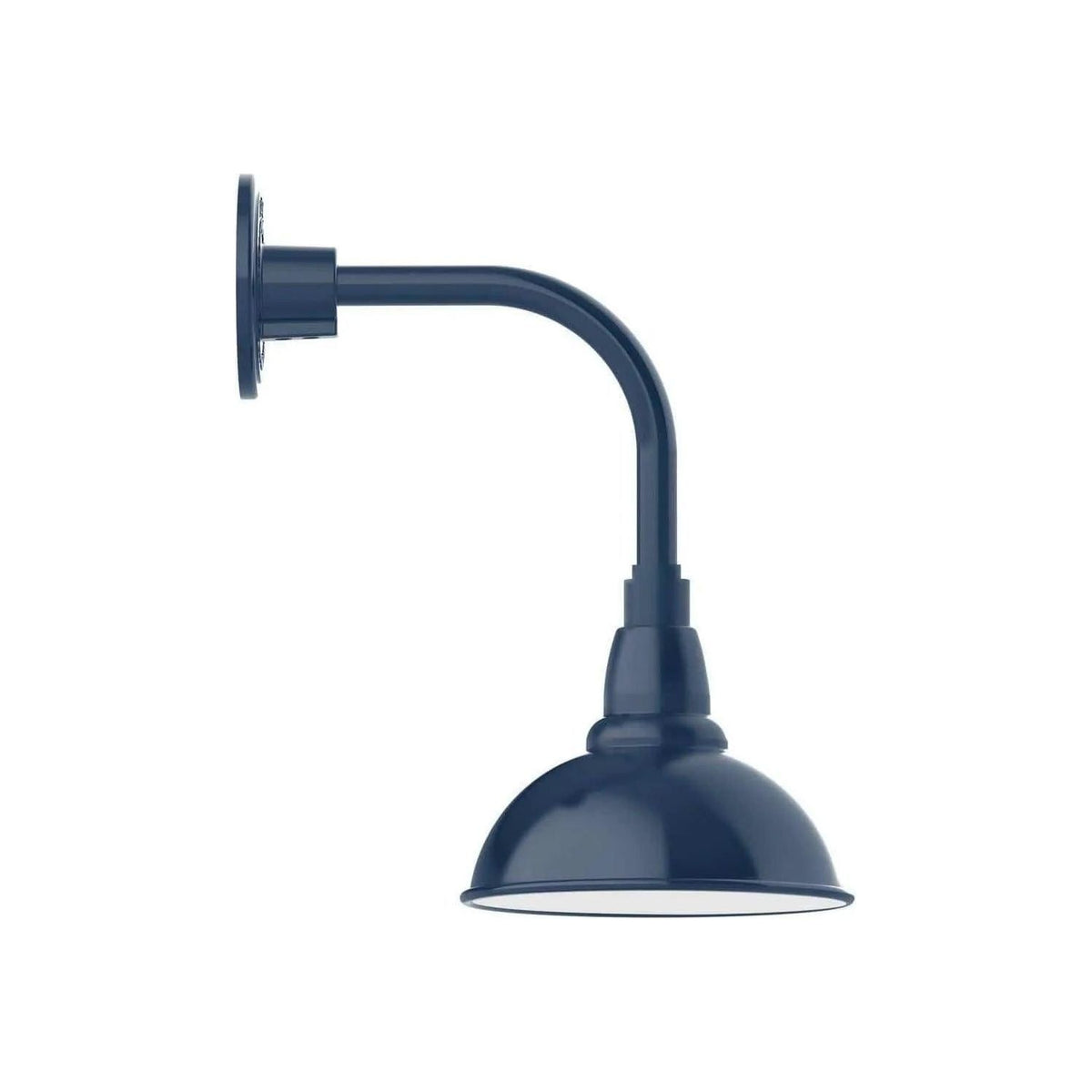 Montclair Light Works - Cafe 8" Curved Arm Wall Light - GNT105-50 | Montreal Lighting & Hardware