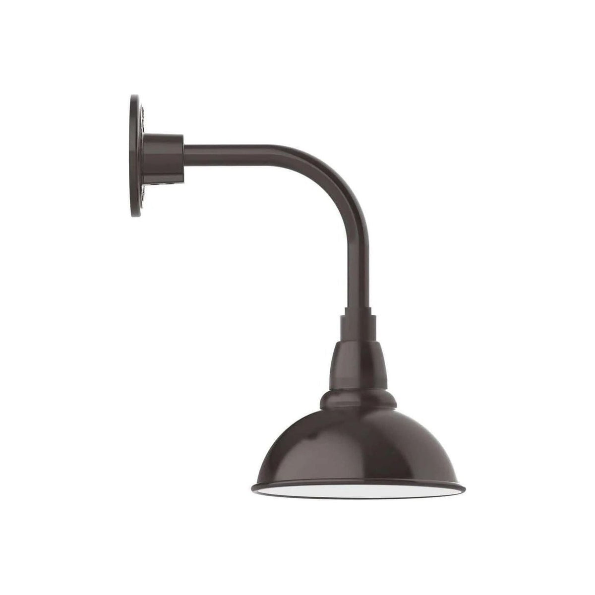 Montclair Light Works - Cafe 8" Curved Arm Wall Light - GNT105-51 | Montreal Lighting & Hardware
