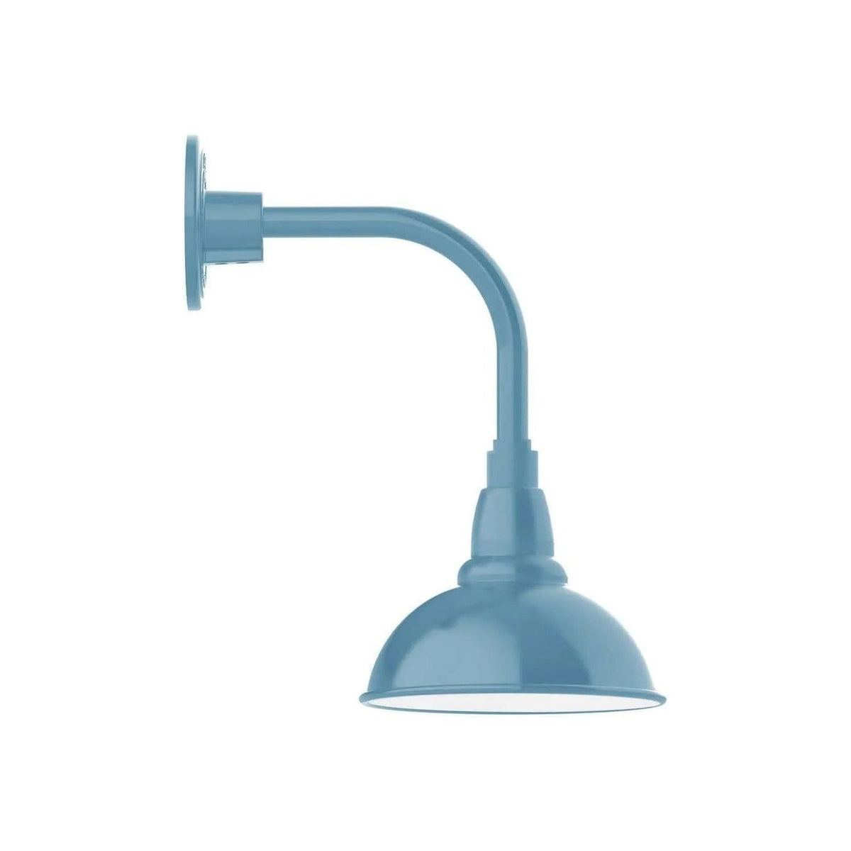 Montclair Light Works - Cafe 8" Curved Arm Wall Light - GNT105-54 | Montreal Lighting & Hardware