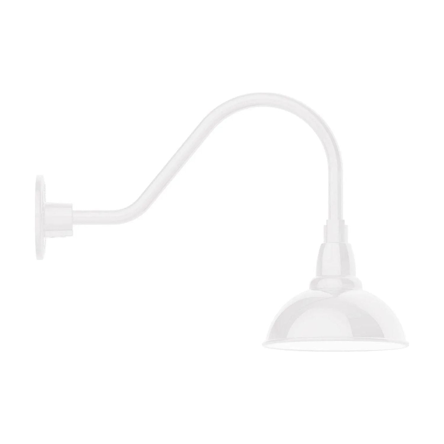 Montclair Light Works - Cafe 8" Gooseneck Wall Light - GNA105-44 | Montreal Lighting & Hardware