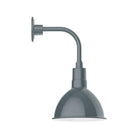 Montclair Light Works - Deep Bowl 10" Curved Arm Wall Light - GNT115-40 | Montreal Lighting & Hardware