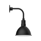Montclair Light Works - Deep Bowl 10" Curved Arm Wall Light - GNT115-41 | Montreal Lighting & Hardware