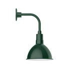 Montclair Light Works - Deep Bowl 10" Curved Arm Wall Light - GNT115-42 | Montreal Lighting & Hardware