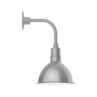 Montclair Light Works - Deep Bowl 10" Curved Arm Wall Light - GNT115-49 | Montreal Lighting & Hardware