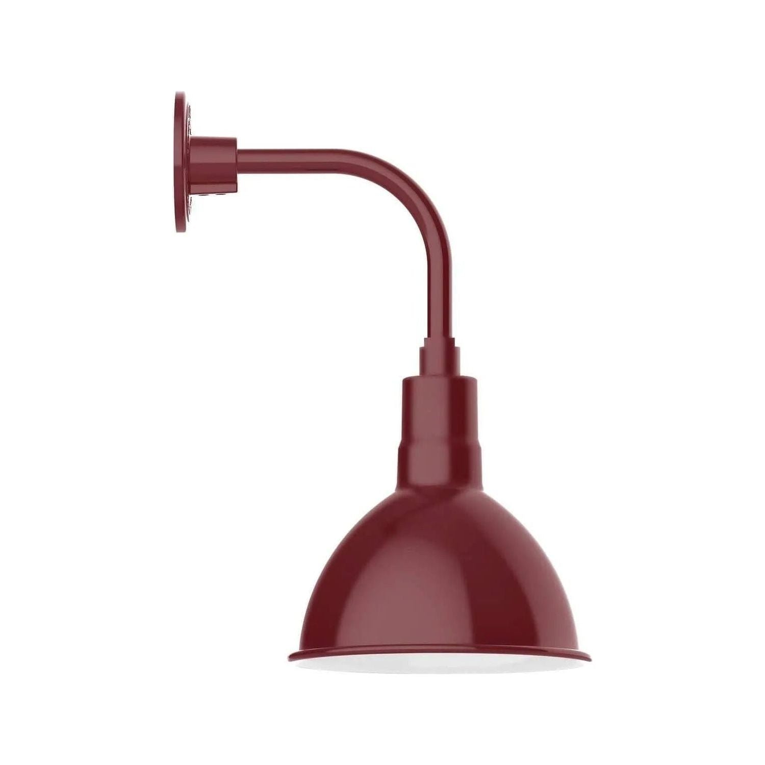 Montclair Light Works - Deep Bowl 10" Curved Arm Wall Light - GNT115-55 | Montreal Lighting & Hardware