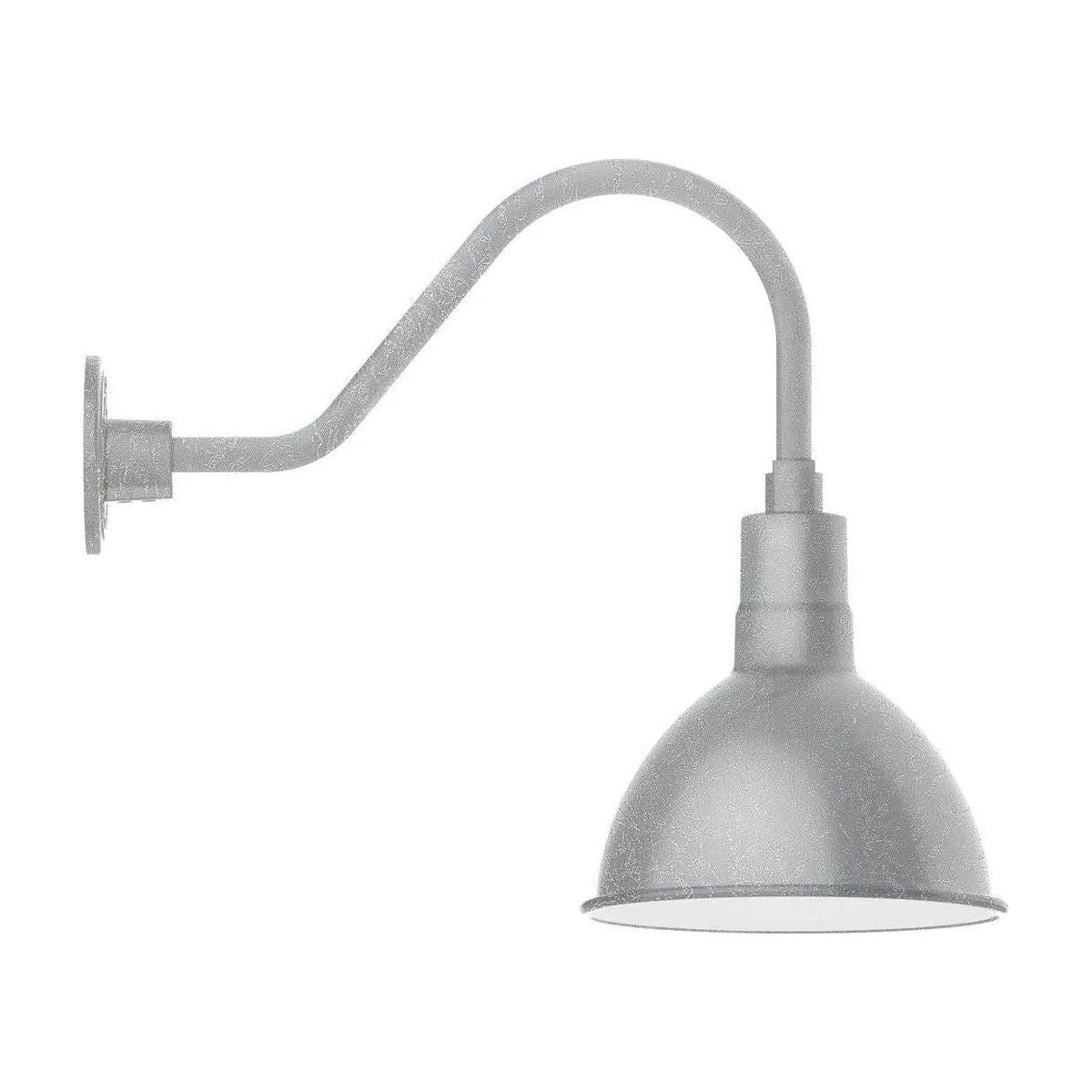 Montclair Light Works - Deep Bowl 10" Gooseneck Wall Light - GNA115-49 | Montreal Lighting & Hardware
