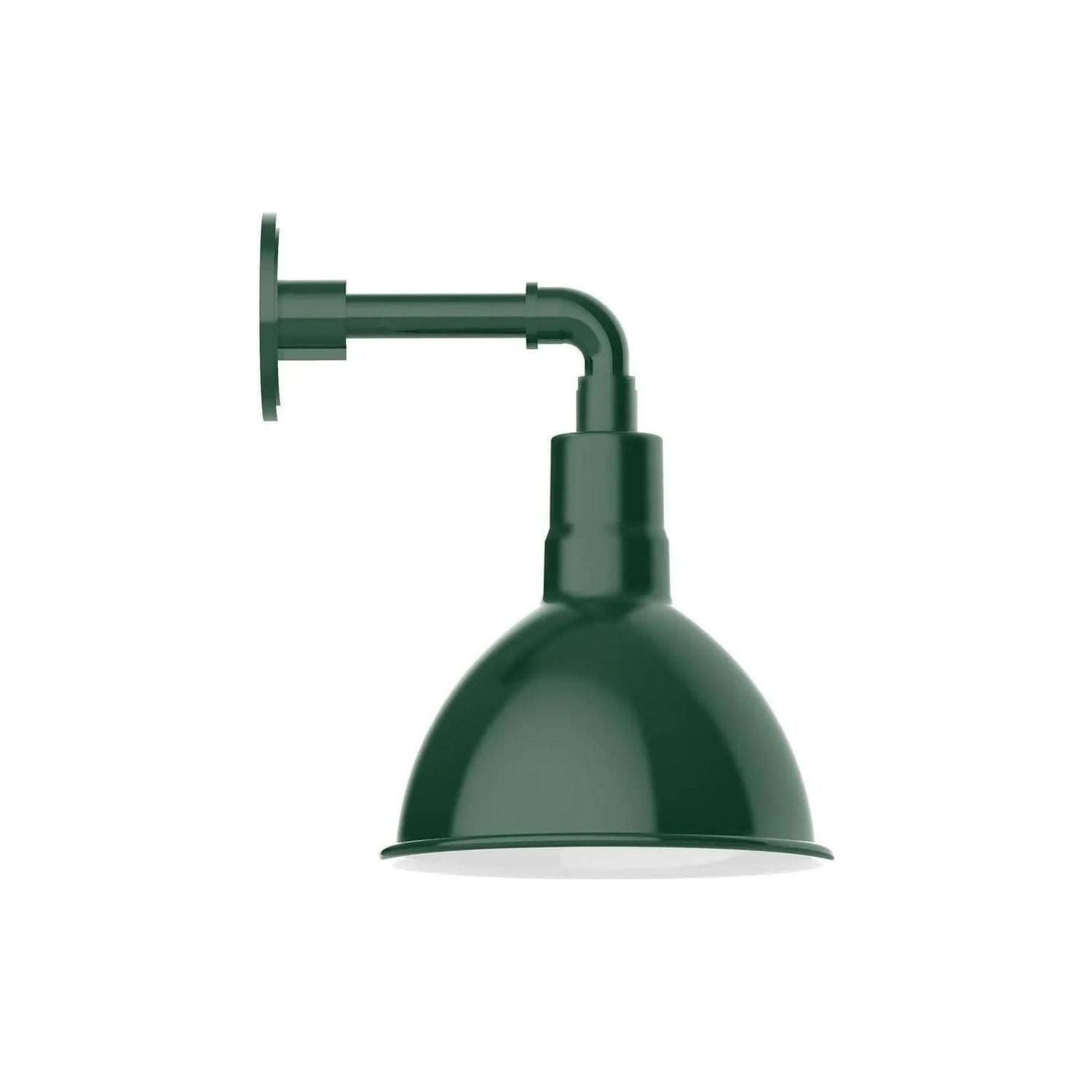 Montclair Light Works - Deep Bowl 10" Straight Arm Wall Light - GNM115-42 | Montreal Lighting & Hardware