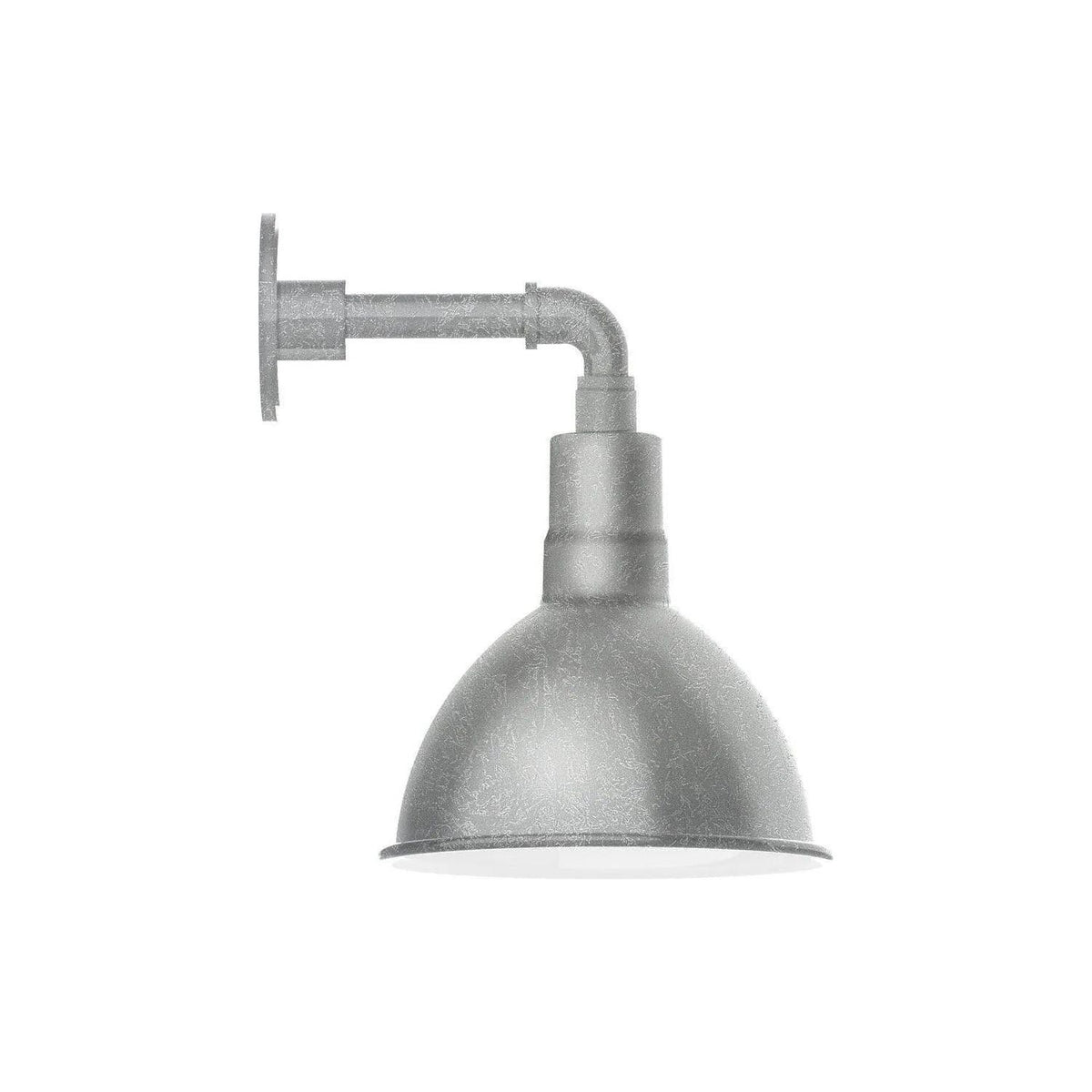 Montclair Light Works - Deep Bowl 10" Straight Arm Wall Light - GNM115-49 | Montreal Lighting & Hardware