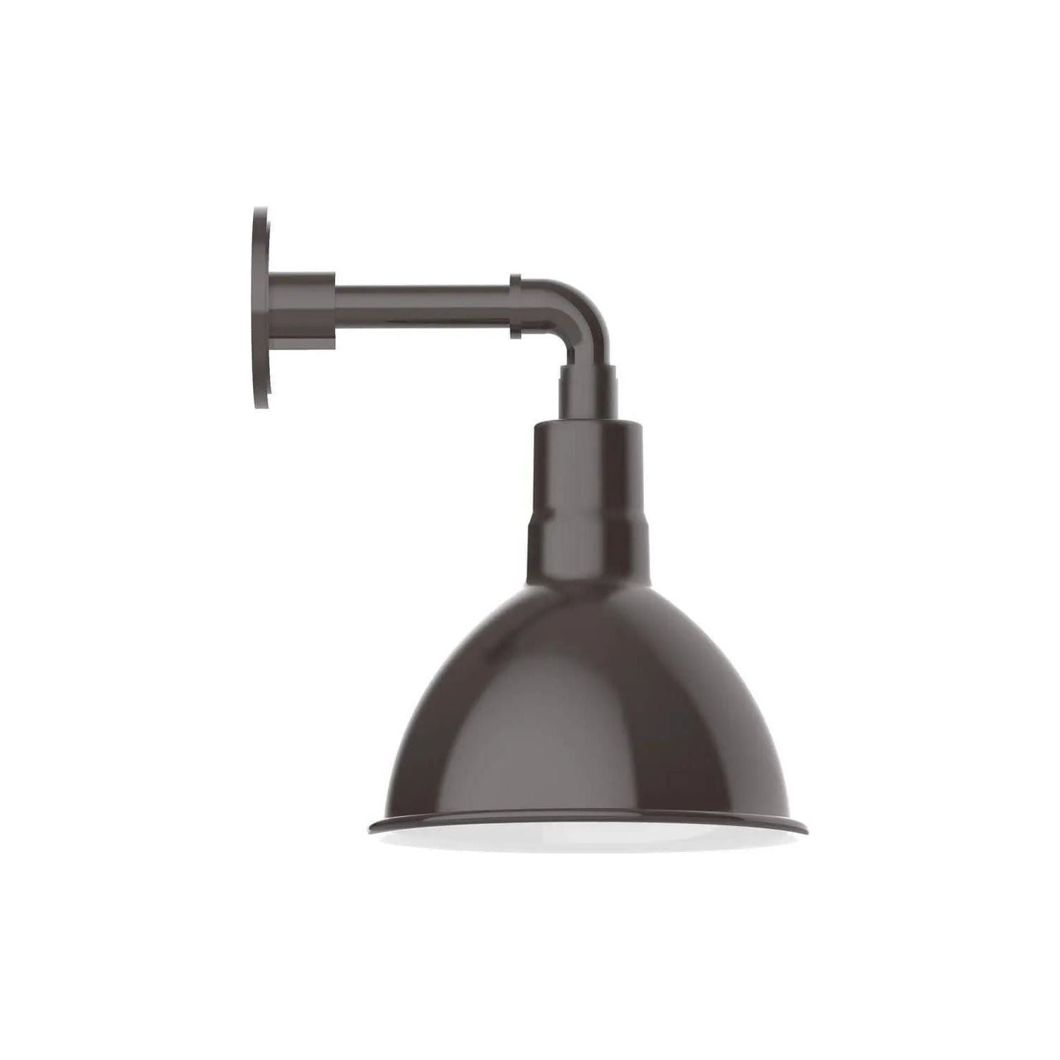 Montclair Light Works - Deep Bowl 10" Straight Arm Wall Light - GNM115-51 | Montreal Lighting & Hardware