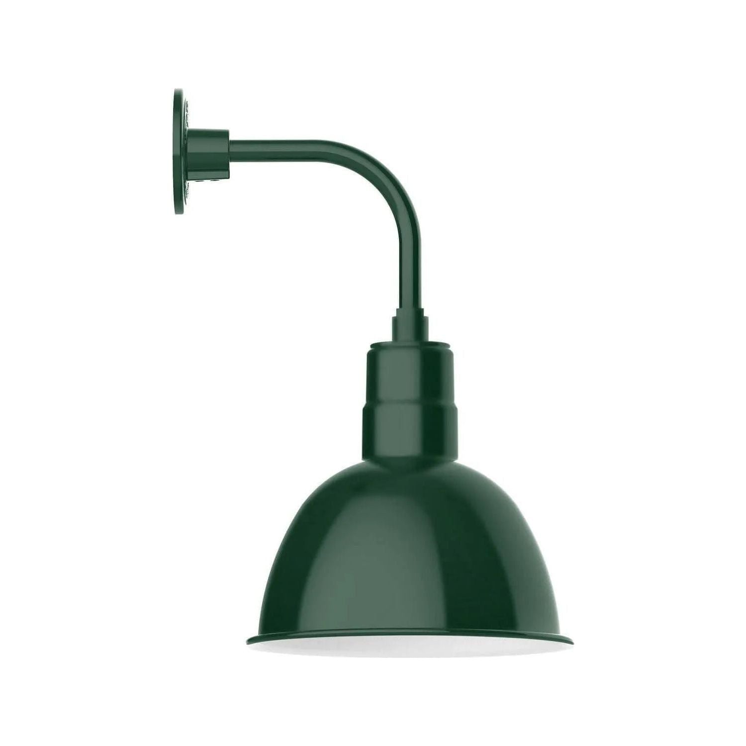 Montclair Light Works - Deep Bowl 12" Curved Arm Wall Light - GNT116-42 | Montreal Lighting & Hardware