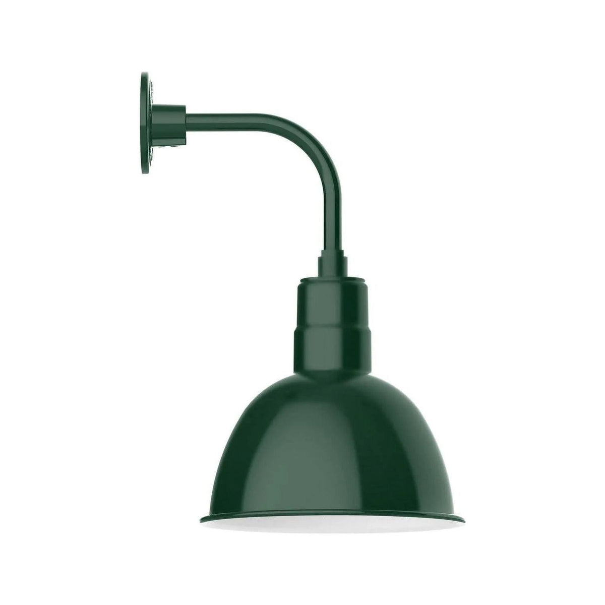 Montclair Light Works - Deep Bowl 12" Curved Arm Wall Light - GNT116-42 | Montreal Lighting & Hardware