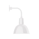 Montclair Light Works - Deep Bowl 12" Curved Arm Wall Light - GNT116-44 | Montreal Lighting & Hardware