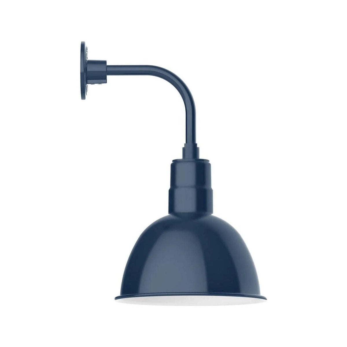 Montclair Light Works - Deep Bowl 12" Curved Arm Wall Light - GNT116-50 | Montreal Lighting & Hardware