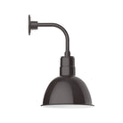 Montclair Light Works - Deep Bowl 12" Curved Arm Wall Light - GNT116-51 | Montreal Lighting & Hardware