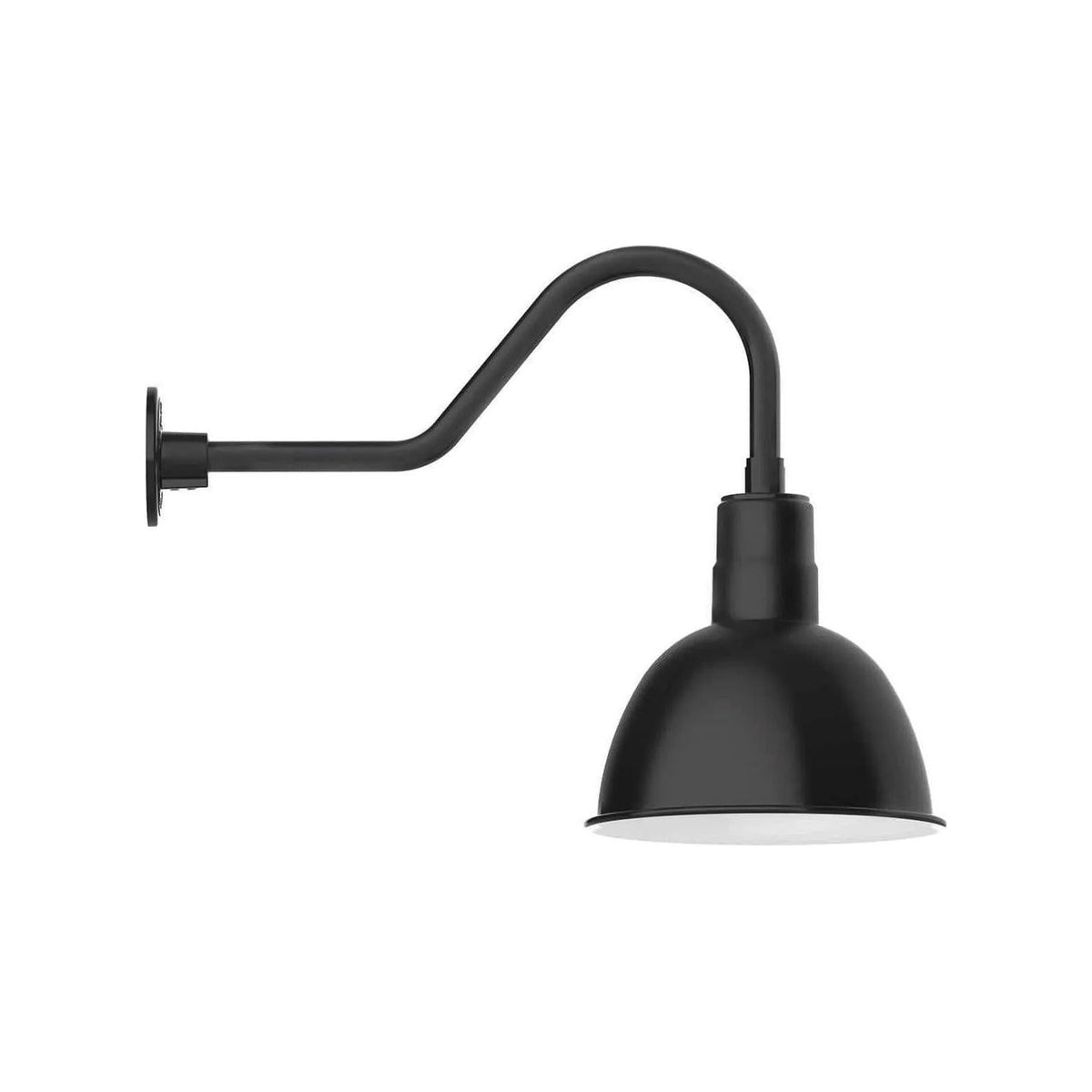 Montclair Light Works - Deep Bowl 12" Gooseneck Wall Light - GNB116-41 | Montreal Lighting & Hardware