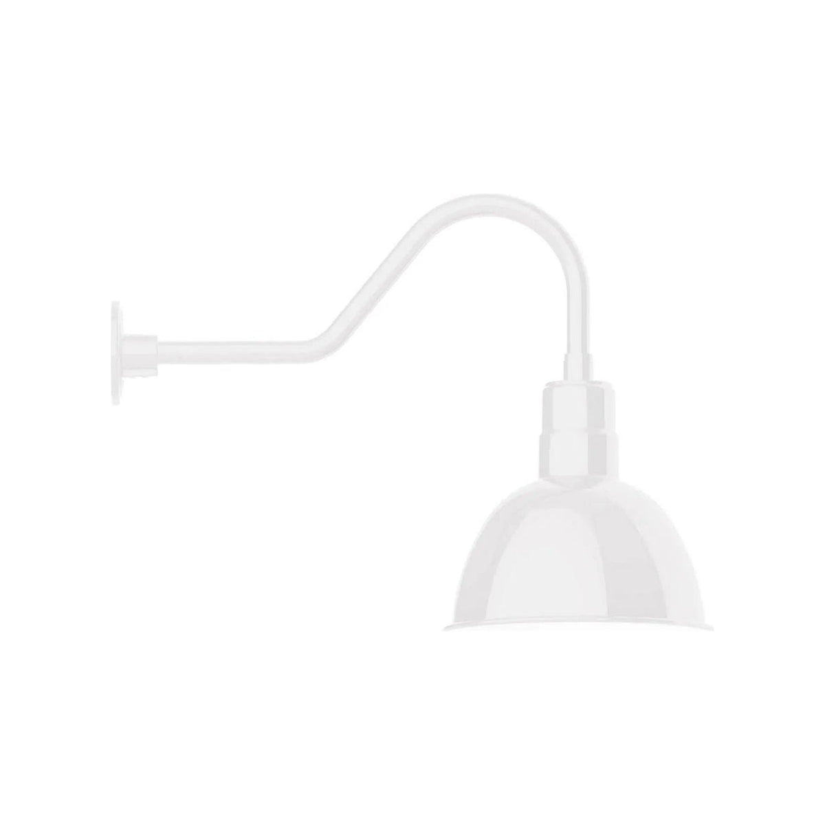 Montclair Light Works - Deep Bowl 12" Gooseneck Wall Light - GNB116-44 | Montreal Lighting & Hardware