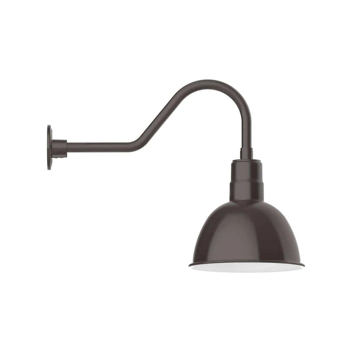Montclair Light Works - Deep Bowl 12" Gooseneck Wall Light - GNB116-51 | Montreal Lighting & Hardware