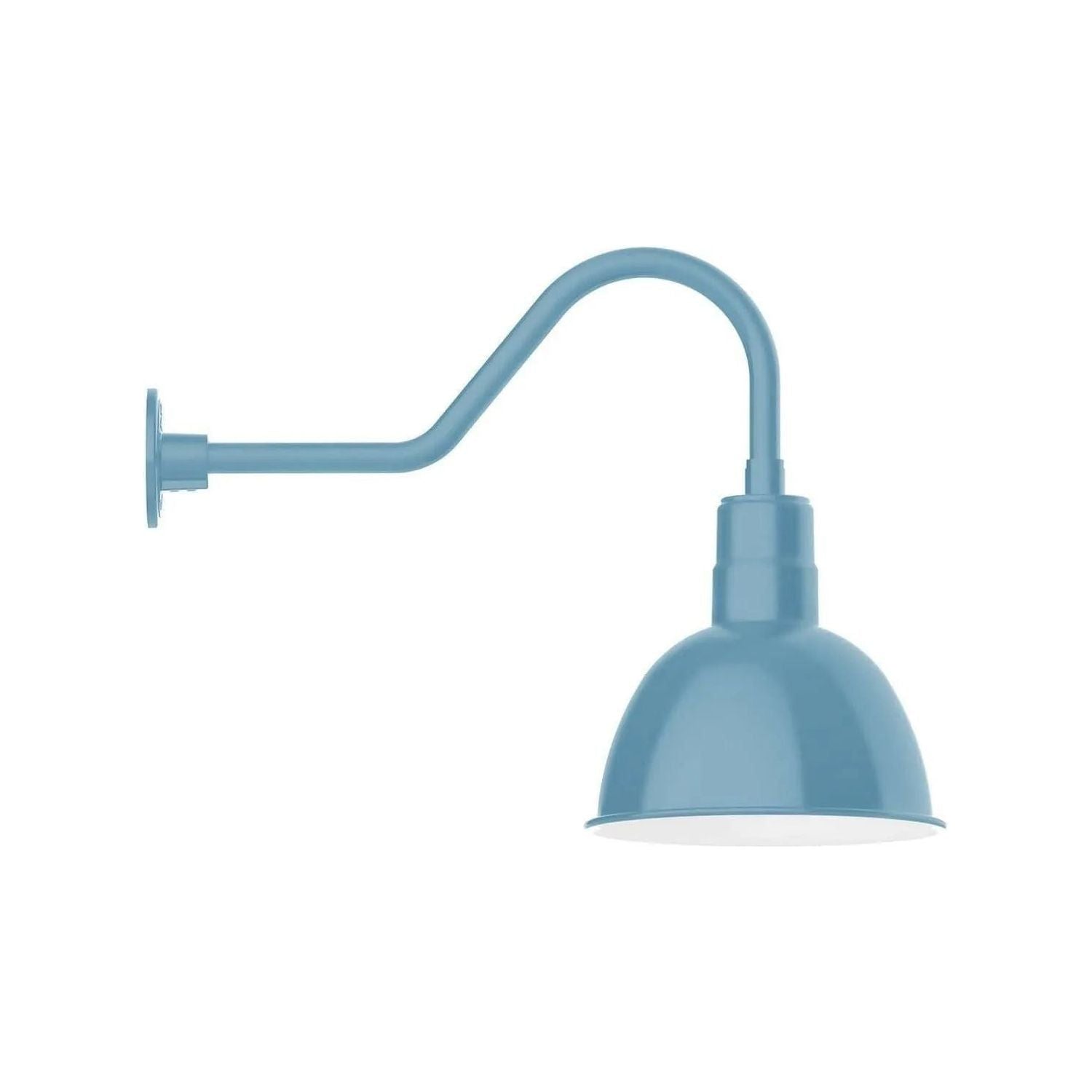 Montclair Light Works - Deep Bowl 12" Gooseneck Wall Light - GNB116-54 | Montreal Lighting & Hardware