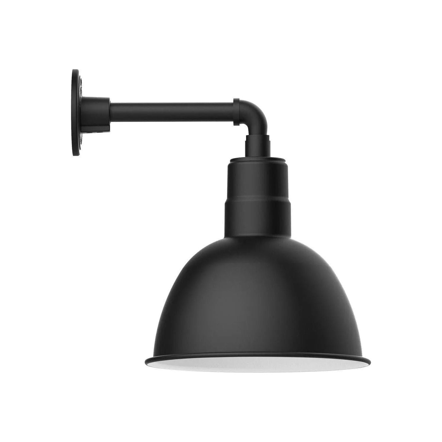 Montclair Light Works - Deep Bowl 12" Straight Arm Wall Light - GNN116-40 | Montreal Lighting & Hardware