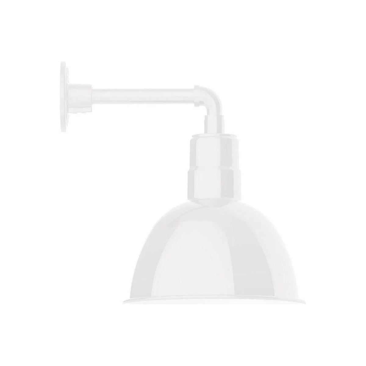 Montclair Light Works - Deep Bowl 12" Straight Arm Wall Light - GNN116-44 | Montreal Lighting & Hardware